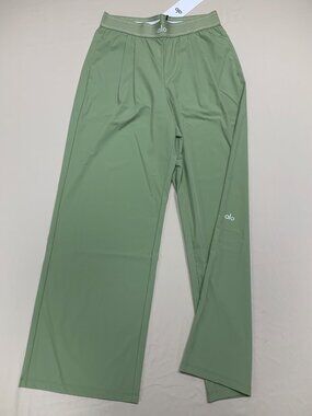 🌱New ALO Yoga Dune Grass Relaxed Trouser S M 30" Inseam🛹